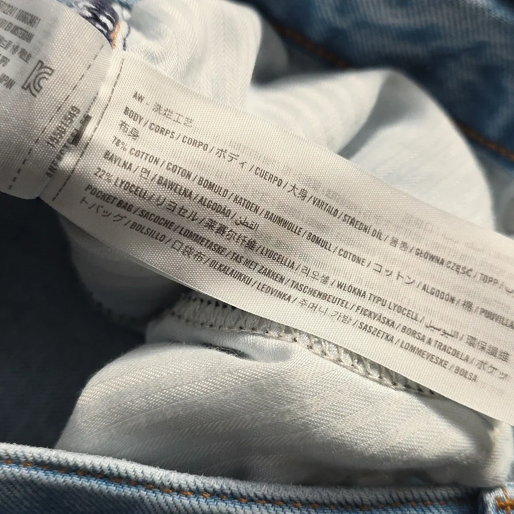 Abercrombie & FitchThe LooseHigh RiseLight WashSize 31/12L - Picture 4 of 6